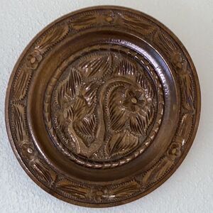 Antique Hand Carved Wood Forest Floral Wooden Frame Wall Art 🖼